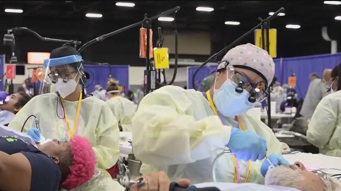 Free dental clinic at Mainland High School